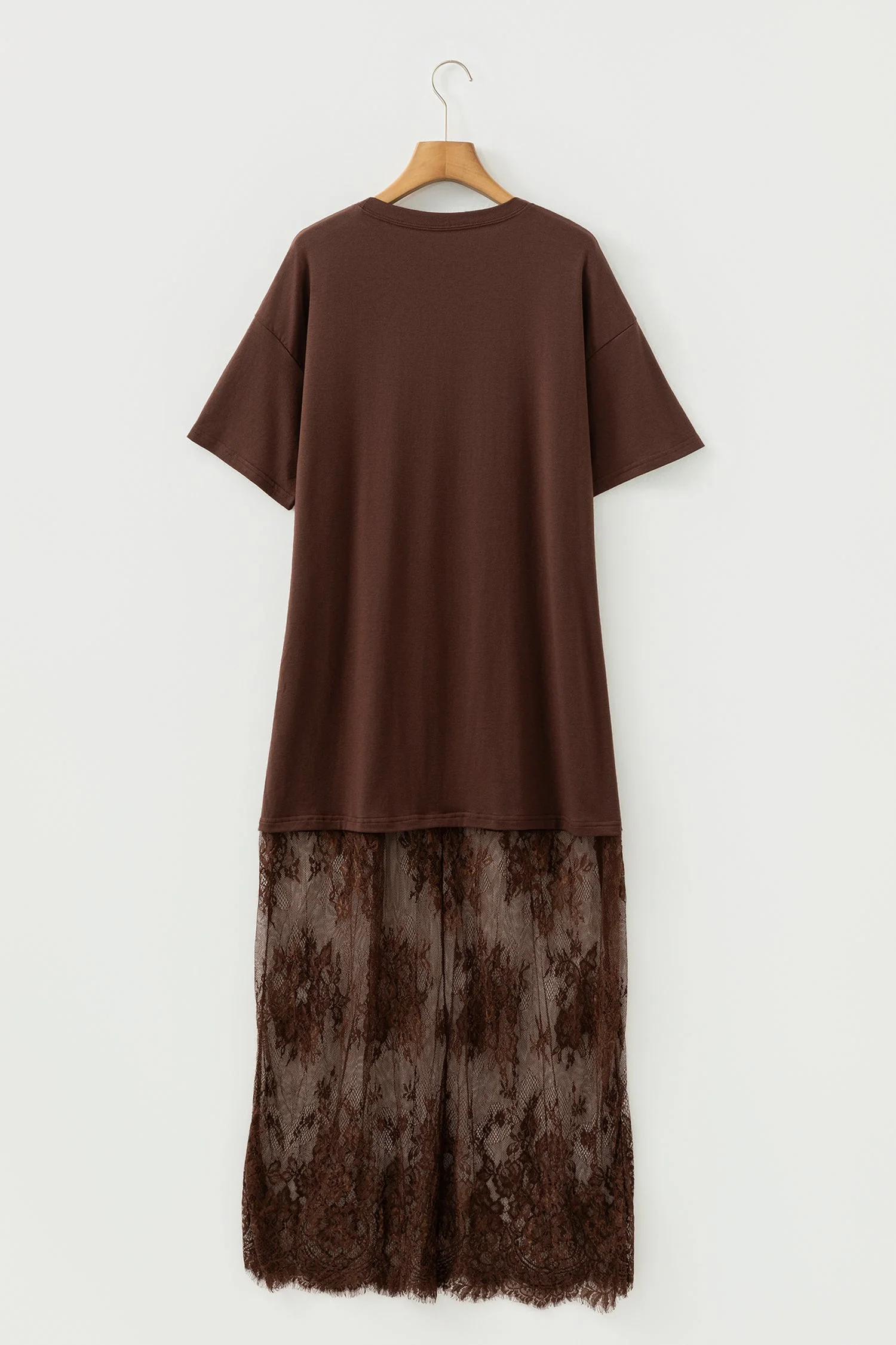 Abito Maxi Largo a Maniche Corte con Patchwork Floreale - Image 22