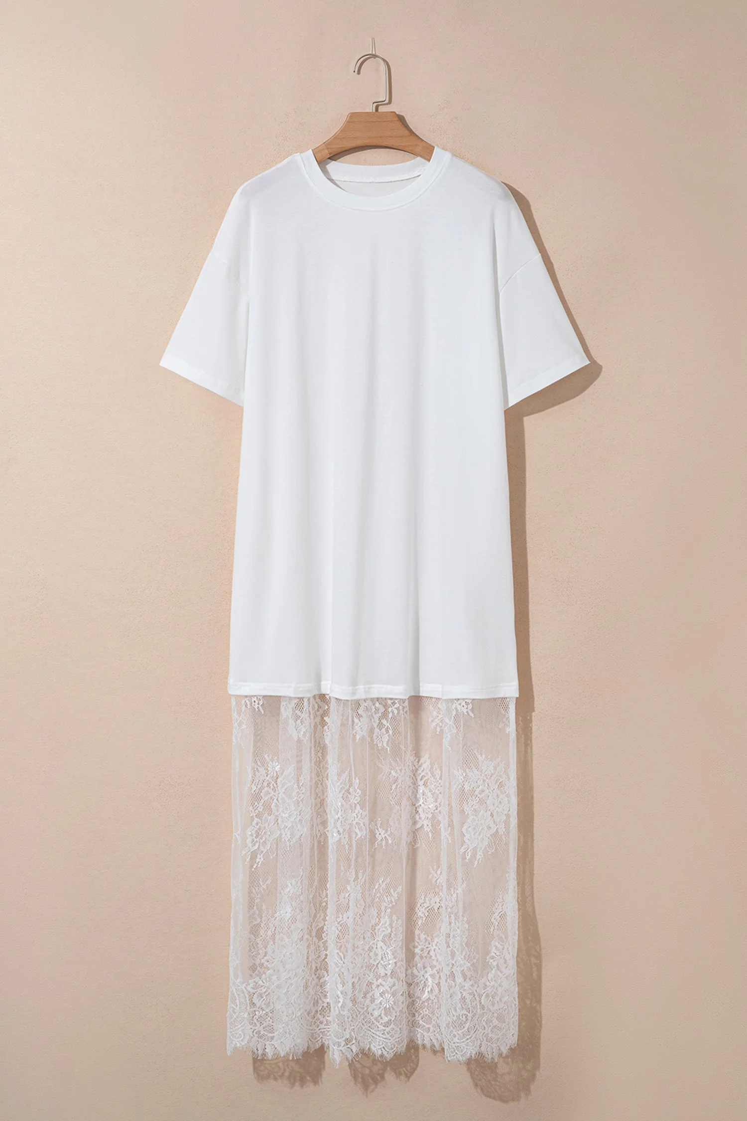 Abito Maxi Largo a Maniche Corte con Patchwork Floreale - Image 28