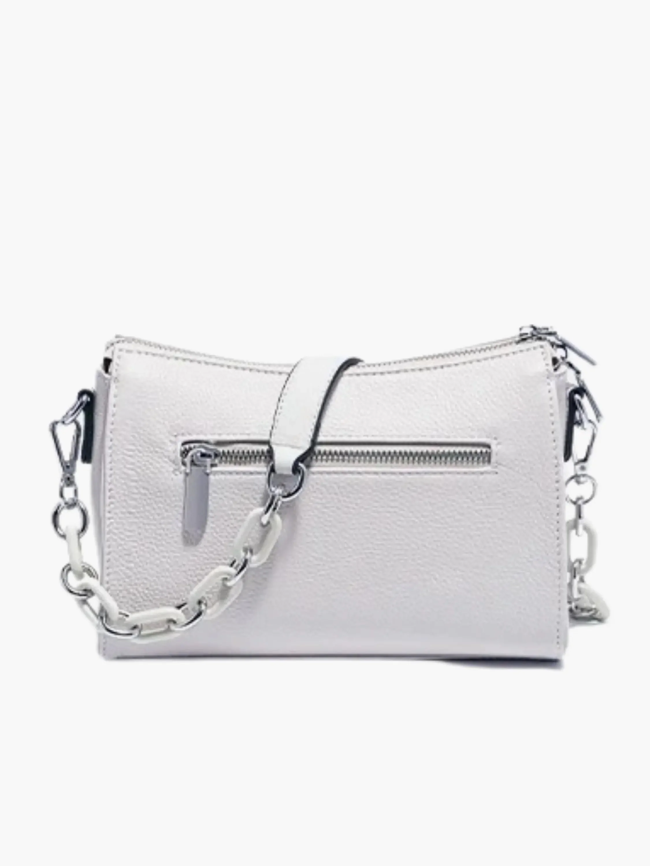 Ada | Borsa a tracolla in pelle bianca elegante - Image 5
