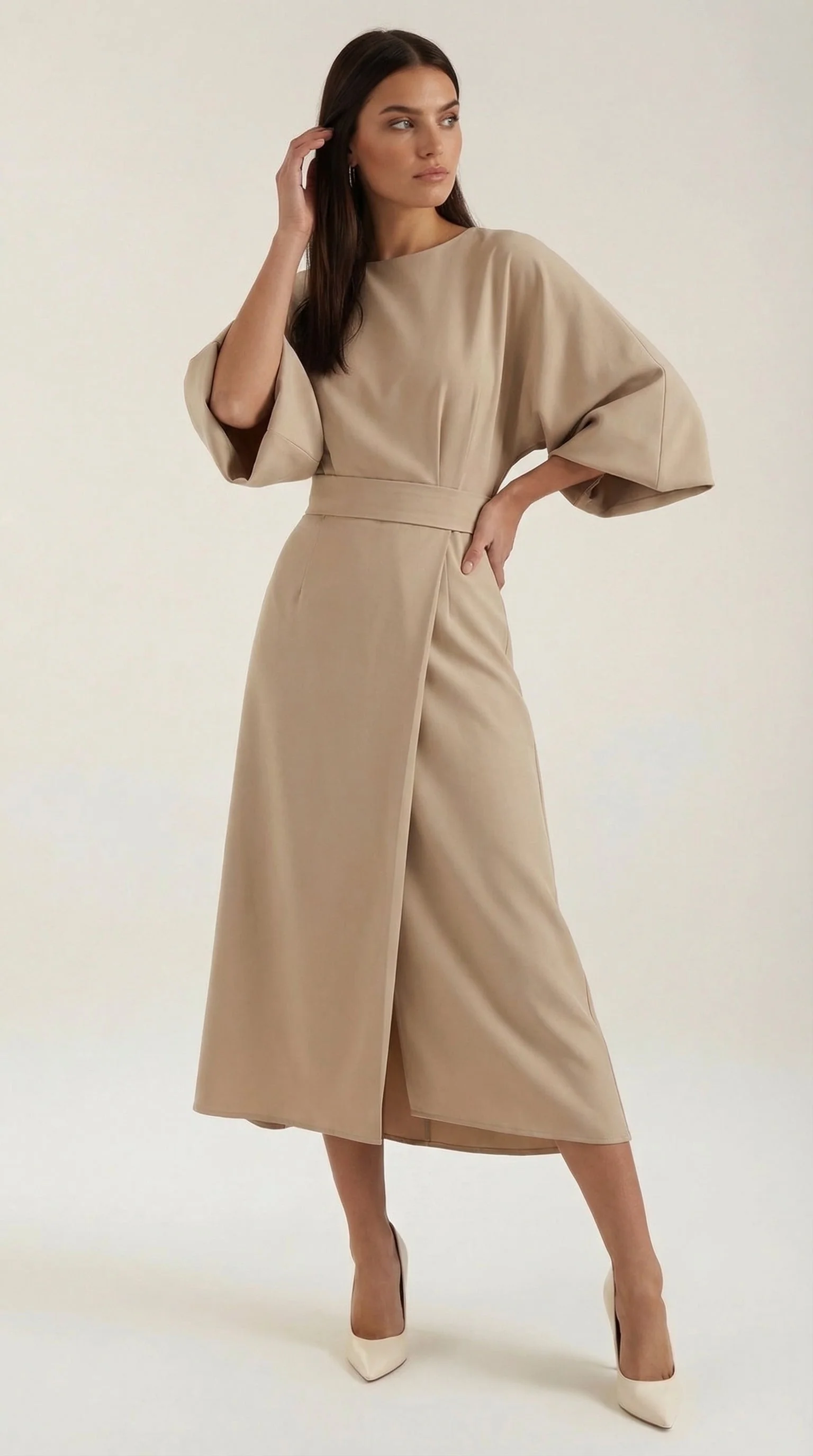 Ana Vestito Maxi con Cintura