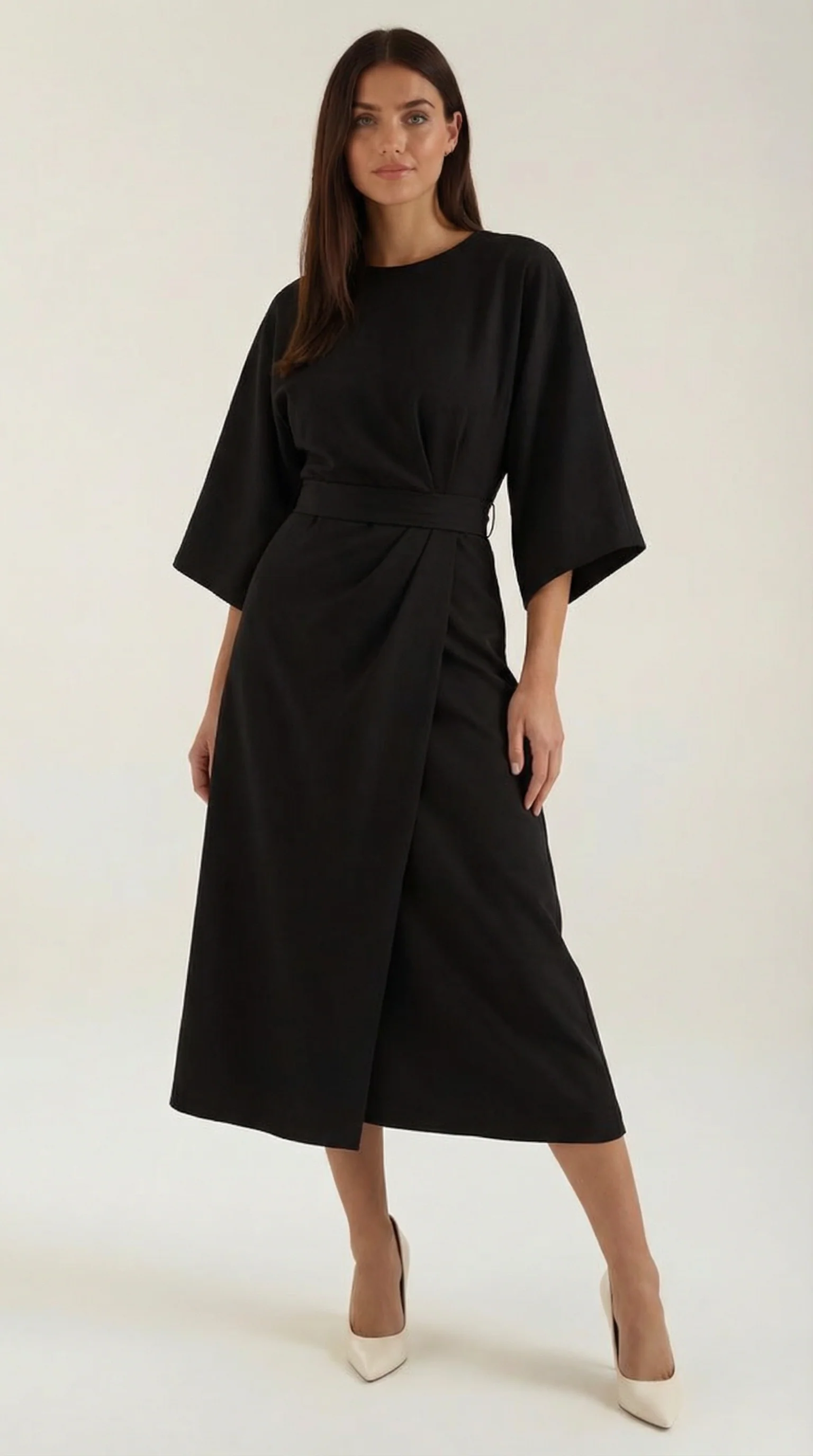 Ana Vestito Maxi con Cintura - Image 2
