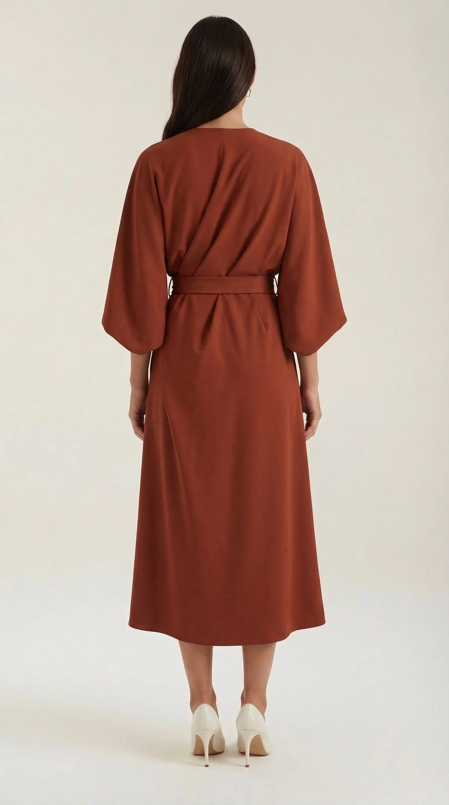 Ana Vestito Maxi con Cintura - Image 22