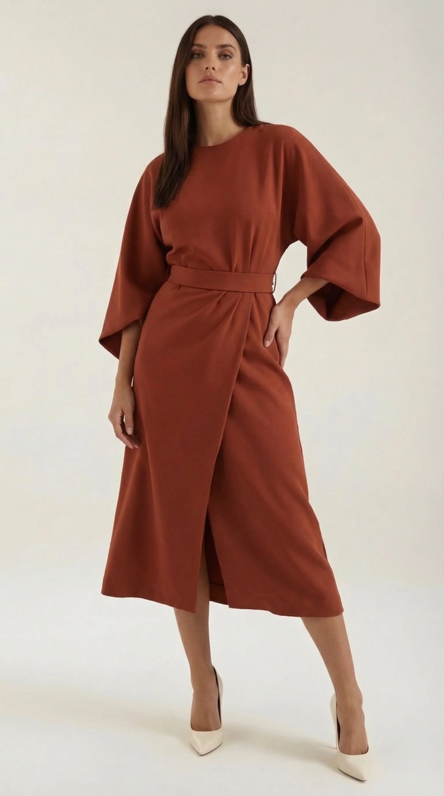 Ana Vestito Maxi con Cintura - Image 4
