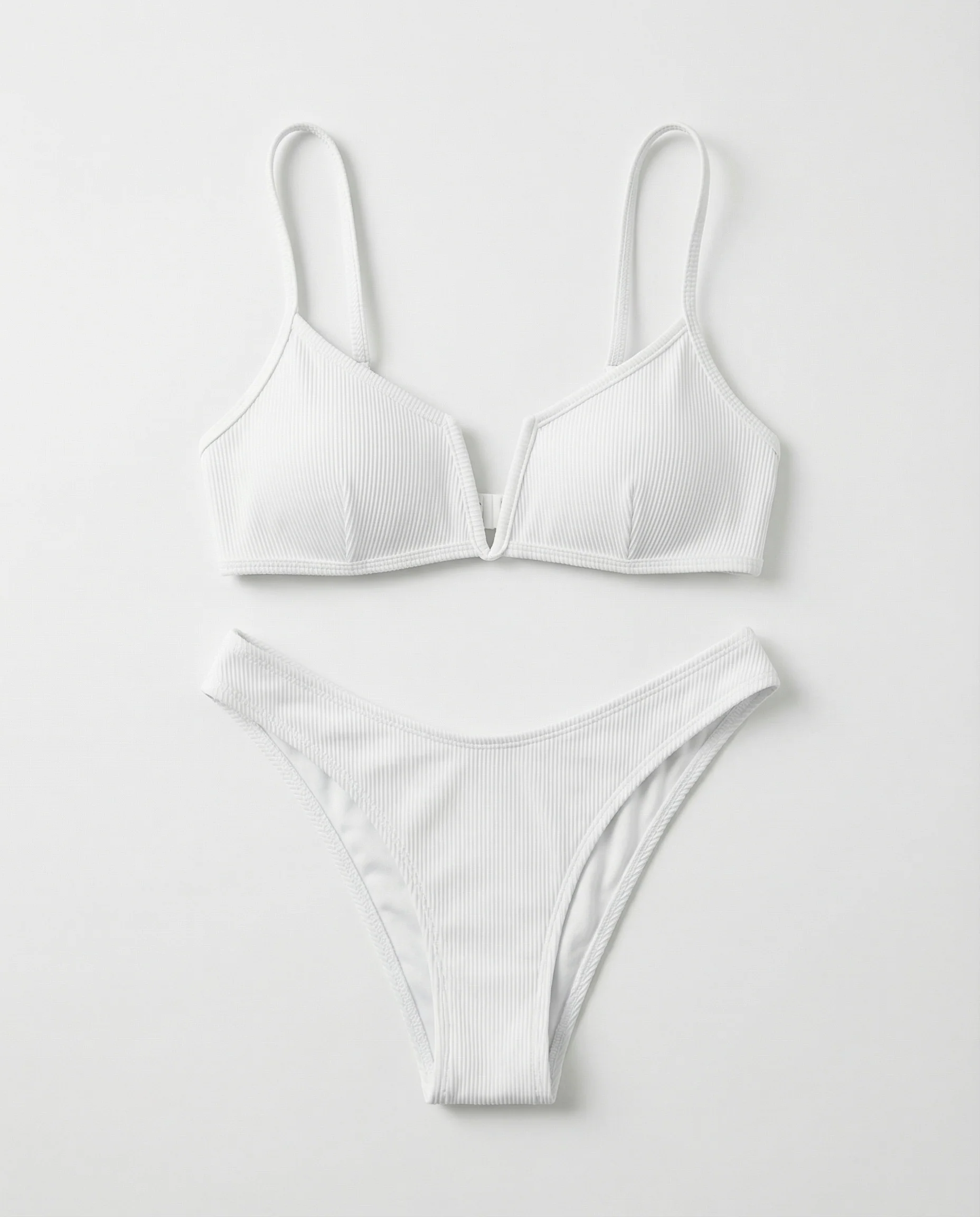 Bikini push-up a coste da donna con spalline sottili