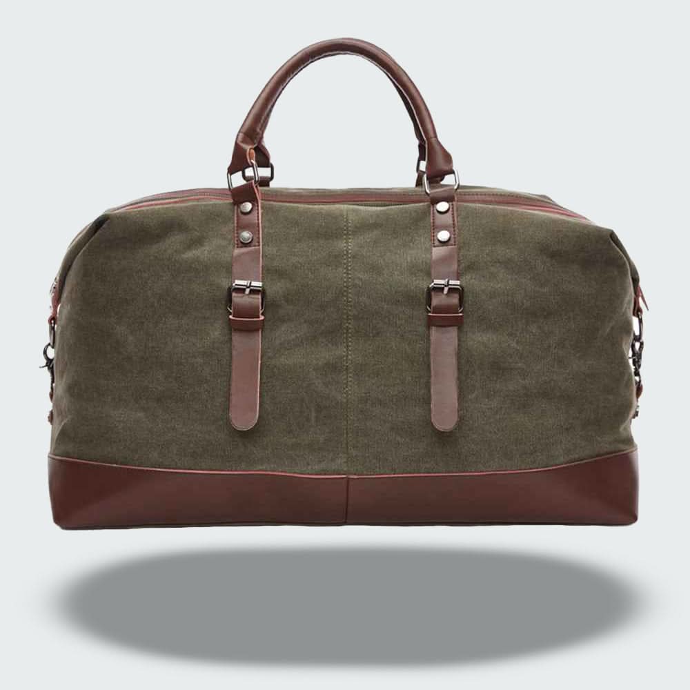 Borsa da Viaggio in Pelle per Uomo - Design Resistente in Tela per il Weekend - Image 8