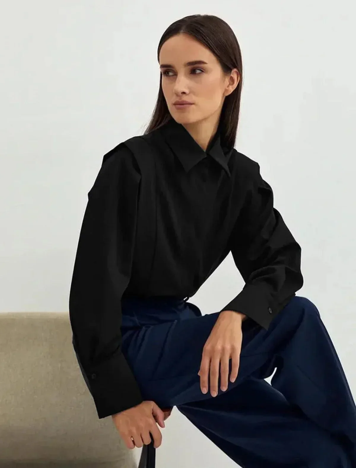 Camicia donna a quadri con bottoni multipli e colori vari - Image 9