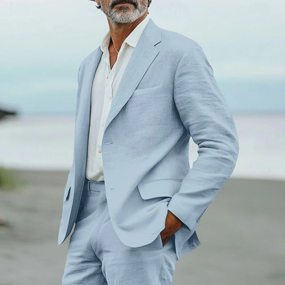 Completo in Lino da Uomo | Blazer e Pantaloni - Image 3