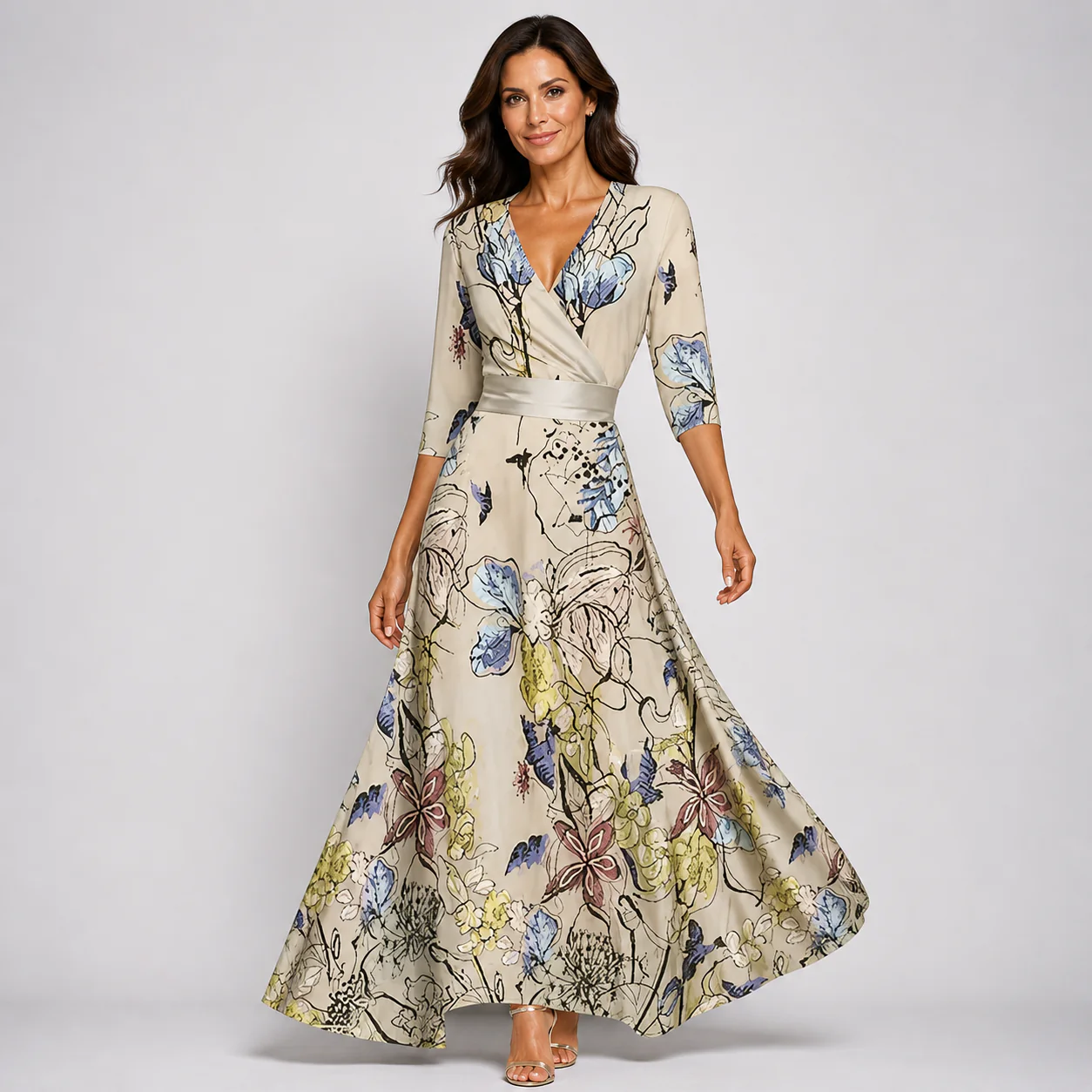 Elegante Abito Floreale