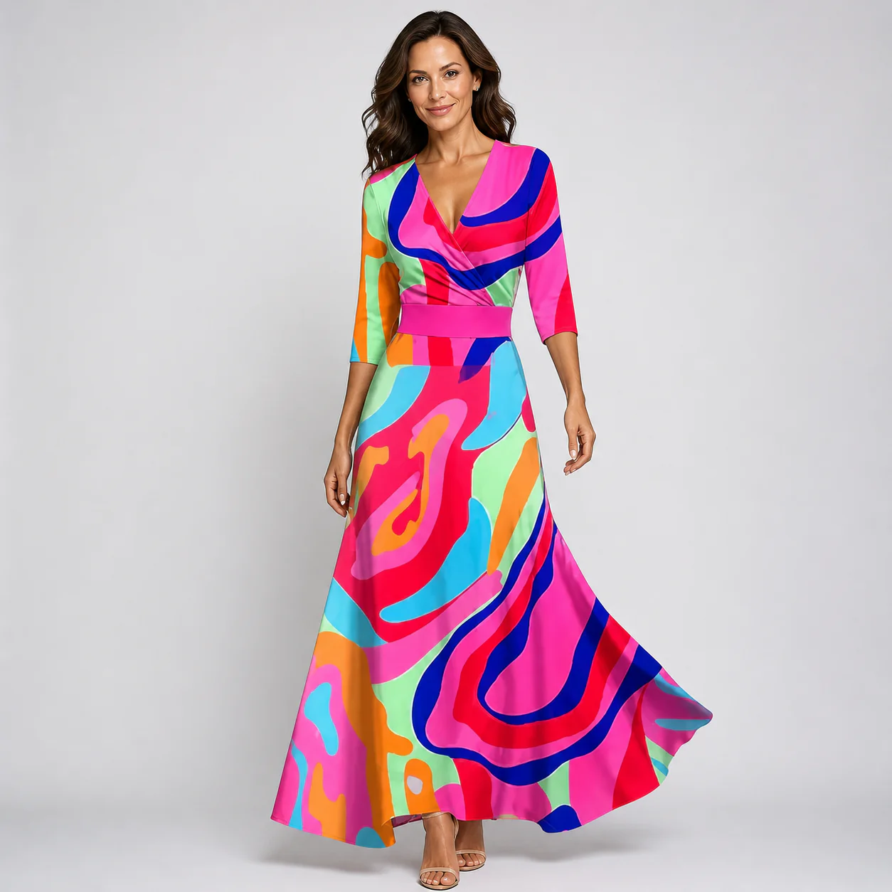 Elegante Abito Floreale - Image 3