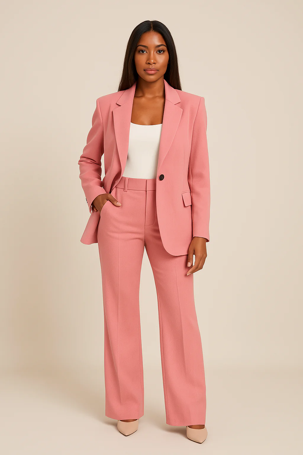 Elegante Completo da Donna Blazer e Pantaloni per Ufficio ed Eventi - Image 3