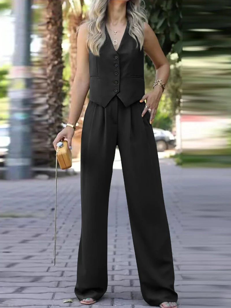 Elegante Set Blazer Senza Maniche da Donna - Image 5