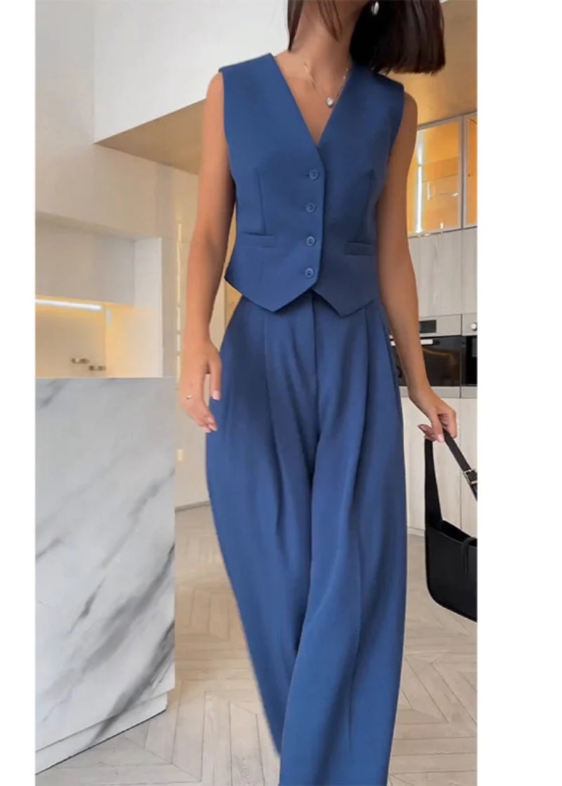 Elegante Set Blazer Senza Maniche da Donna - Image 7