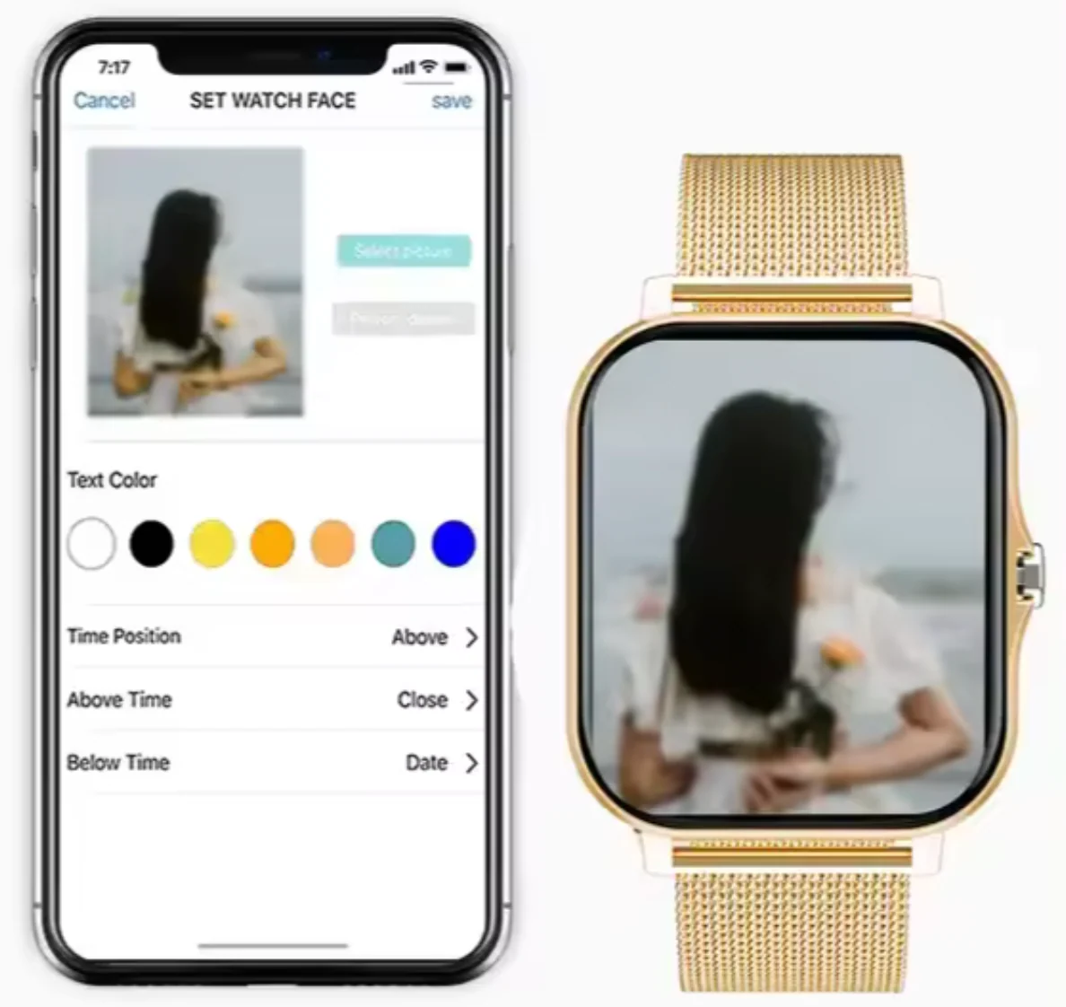 Elegante smartwatch con monitoraggio della salute e dell'attività per donna - Image 10