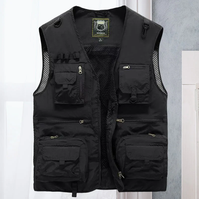 Gilet Estivo Multitasche Leggero da Uomo - Giacca Senza Maniche Traspirante - Image 12