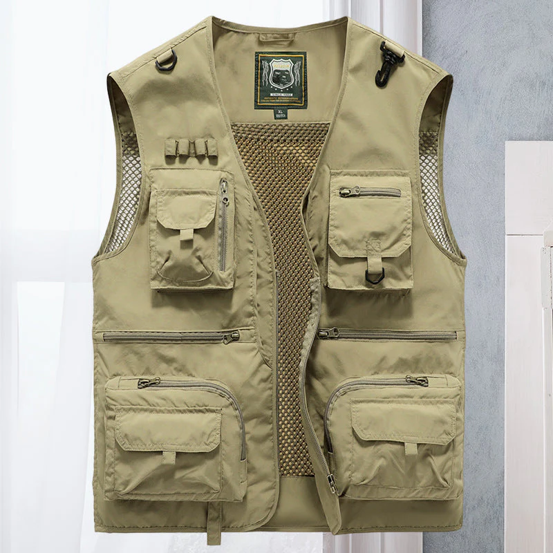 Gilet Estivo Multitasche Leggero da Uomo - Giacca Senza Maniche Traspirante - Image 13