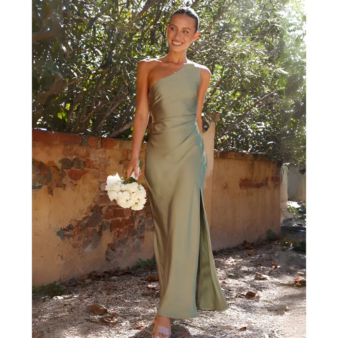 Jocelynn | Abito Lungo Elegante Asimmetrico da Donna
