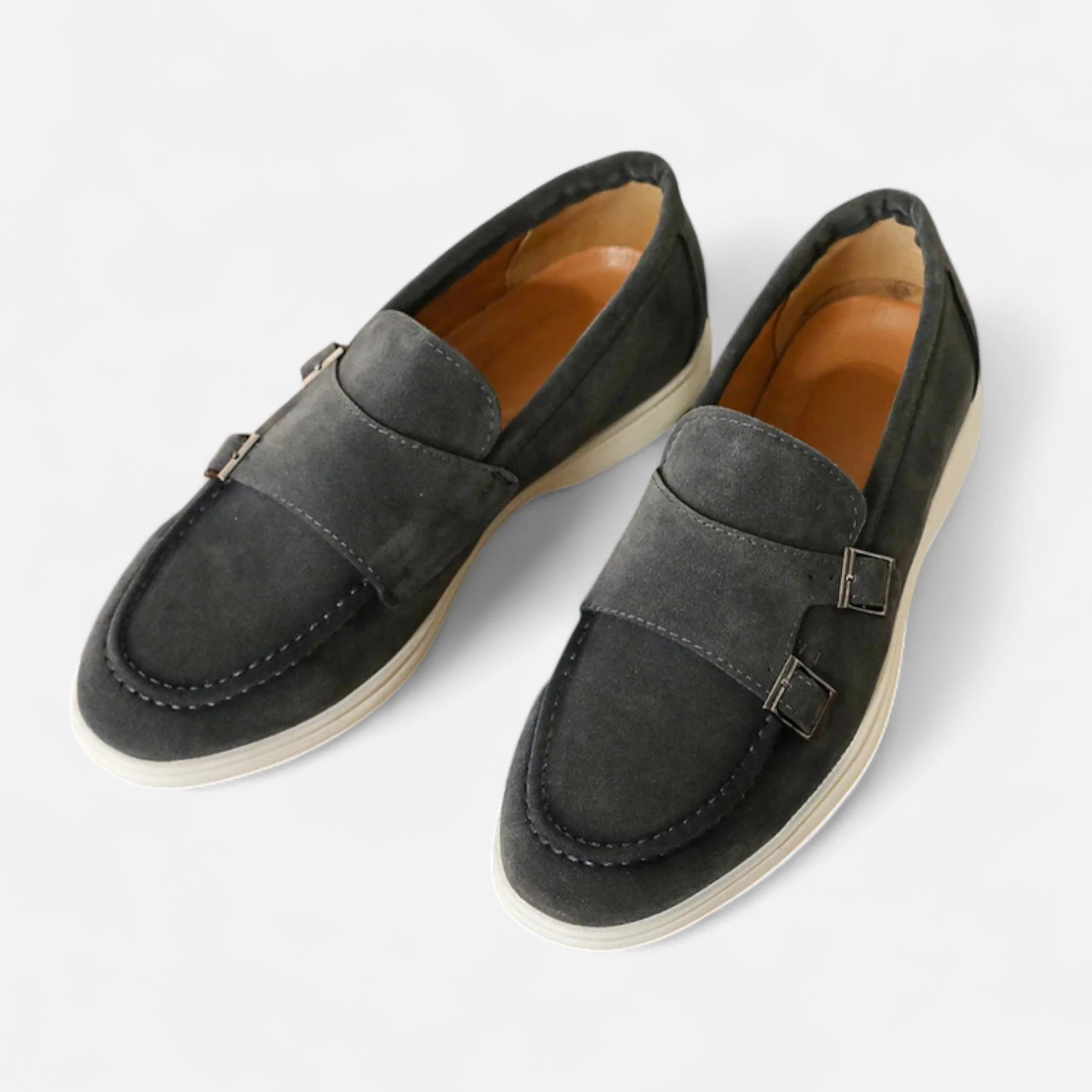 Mocassini Monk Strap in Scamosciato da Uomo – Eleganza Slip-On - Image 10
