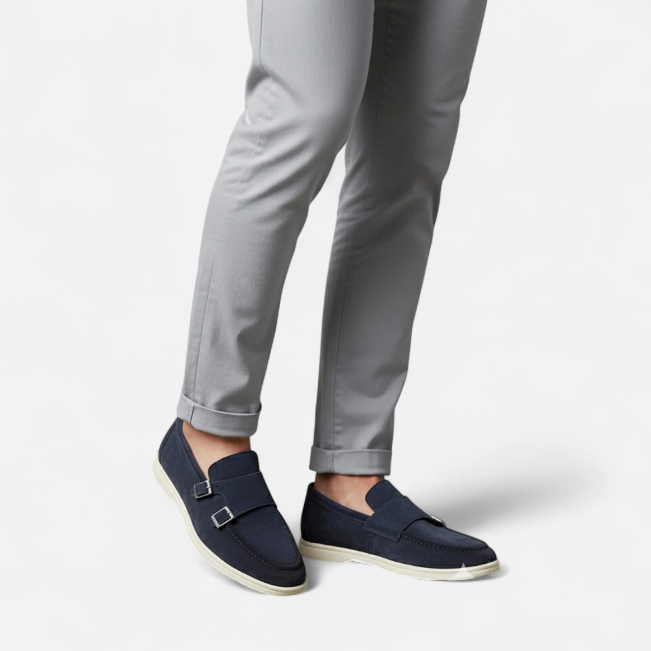 Mocassini Monk Strap in Scamosciato da Uomo – Eleganza Slip-On - Image 3