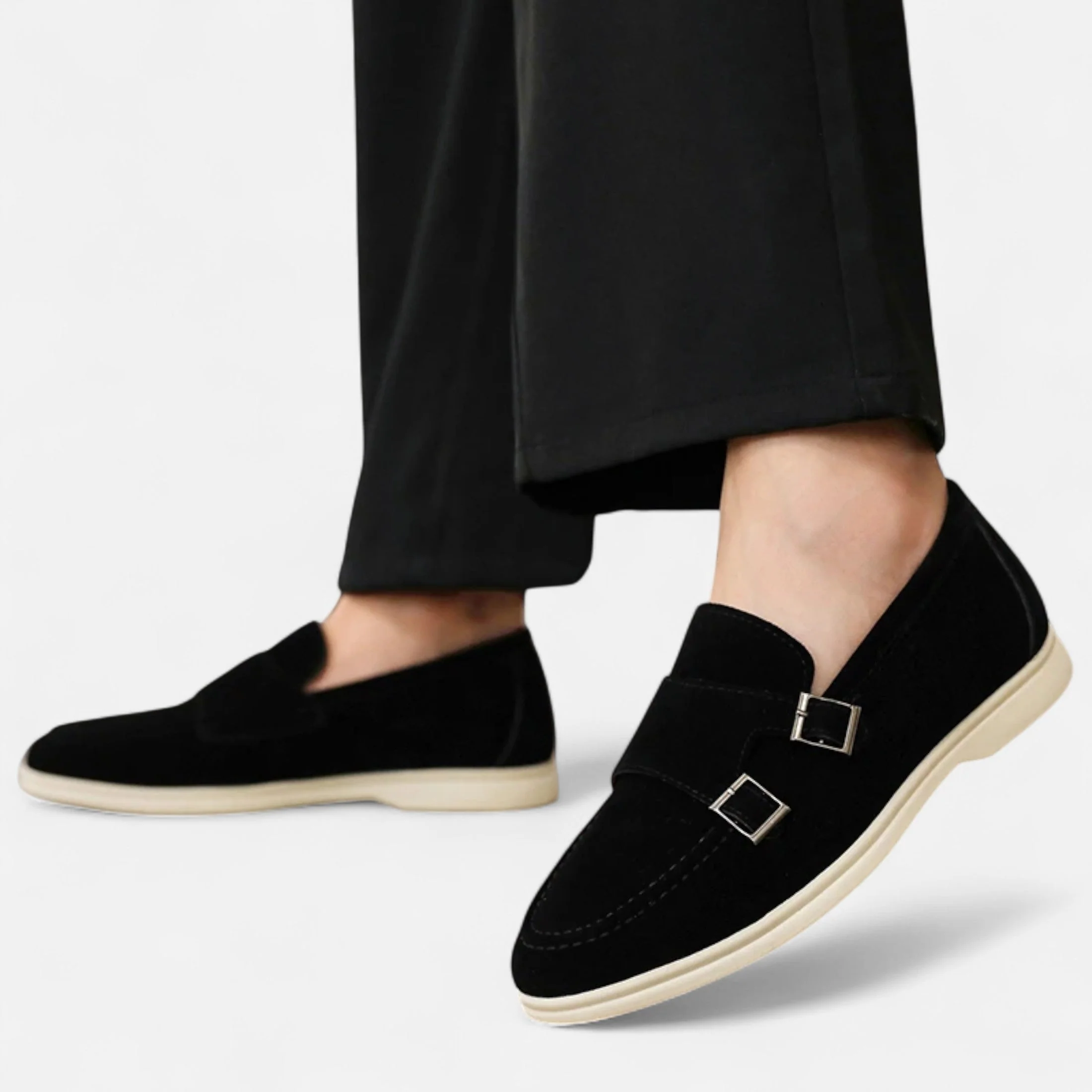 Mocassini Monk Strap in Scamosciato da Uomo – Eleganza Slip-On - Image 5