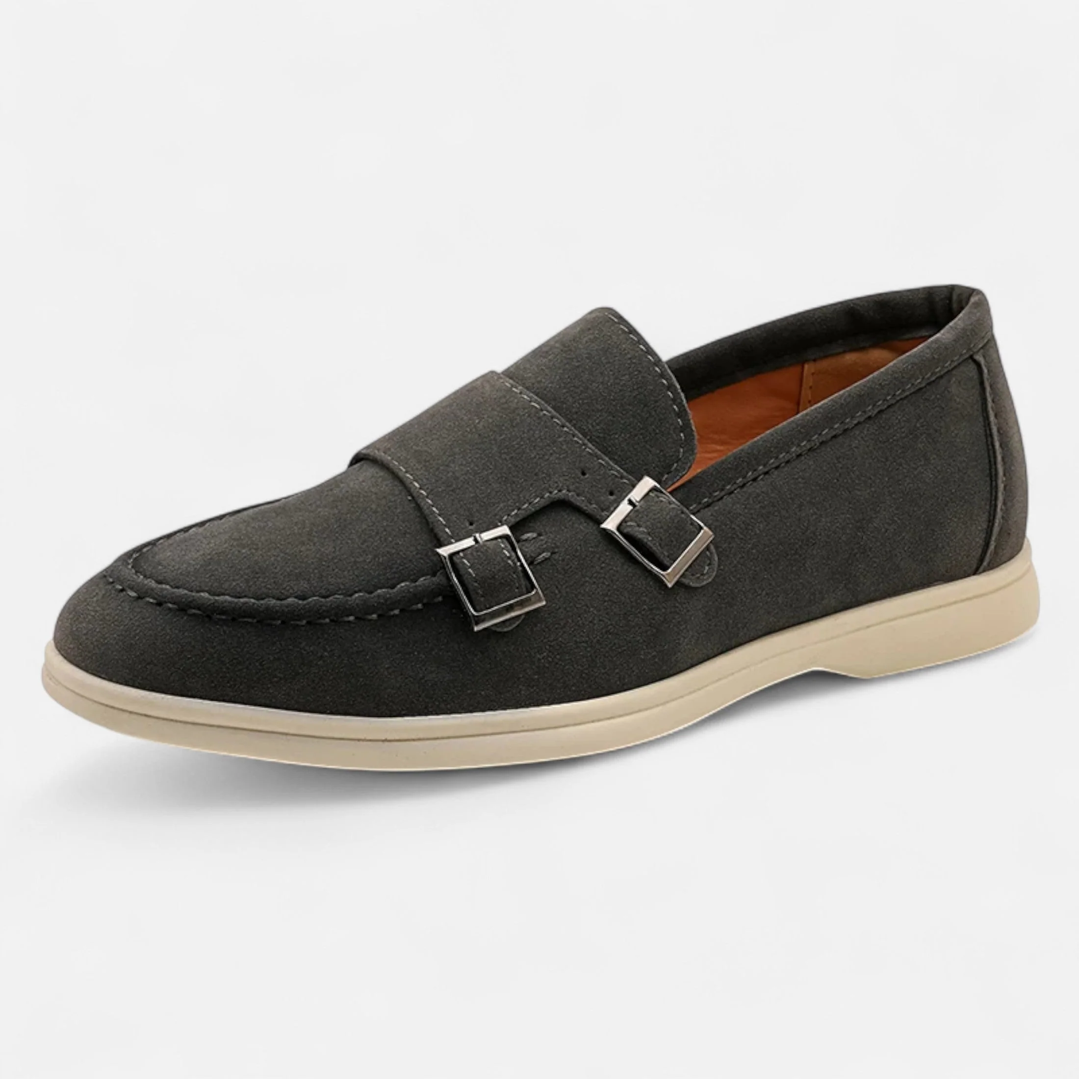 Mocassini Monk Strap in Scamosciato da Uomo – Eleganza Slip-On - Image 9
