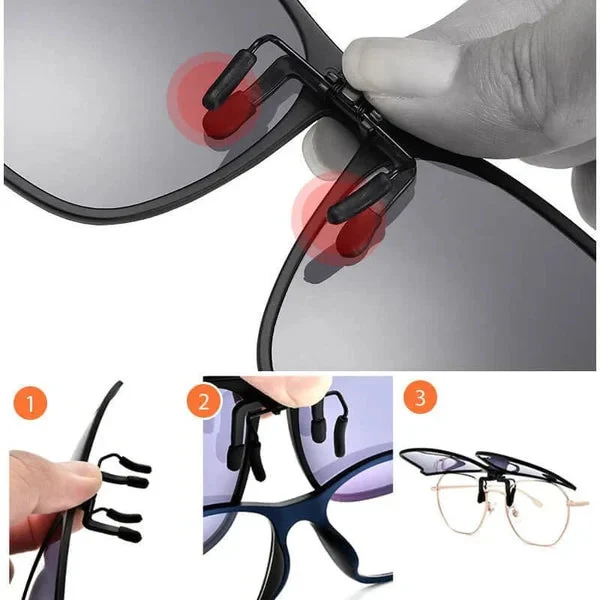 Nuovi Occhiali da Sole Polarizzati con Clip Sollevabile - Image 5