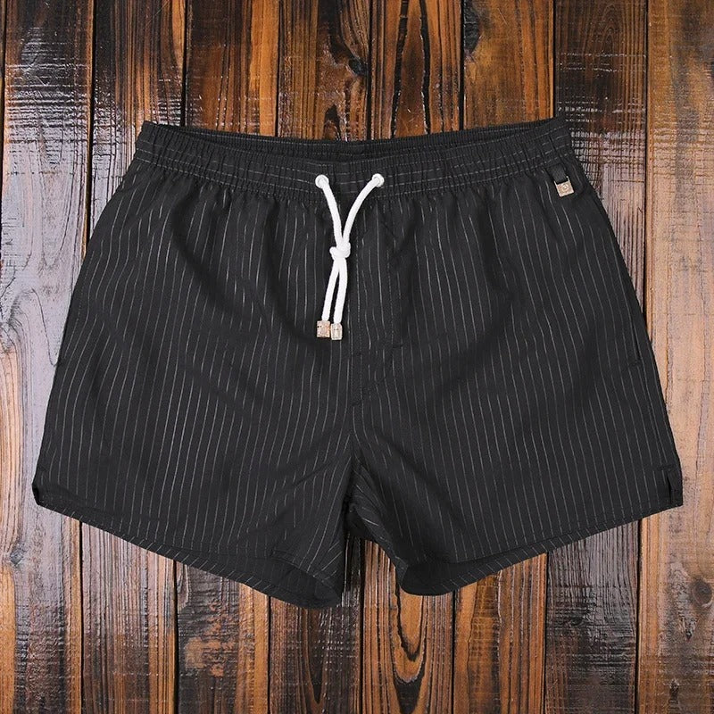Pantaloncini da Bagno da Uomo – Design a Righe ad Asciugatura Rapida - Image 11