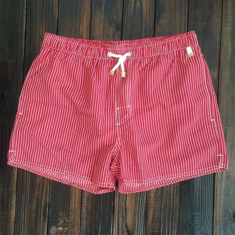 Pantaloncini da Bagno da Uomo – Design a Righe ad Asciugatura Rapida - Image 6