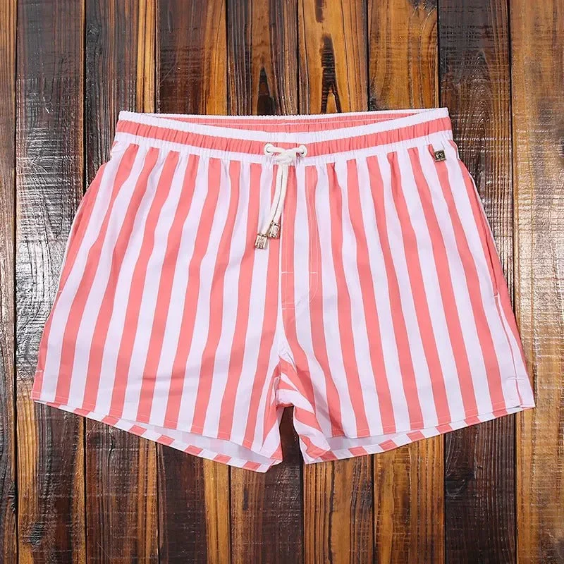Pantaloncini da Bagno da Uomo – Design a Righe ad Asciugatura Rapida - Image 8