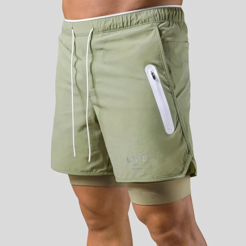 Pantaloncini da Palestra da Uomo – Design 2-in-1 con Fodera a Compressione - Image 10