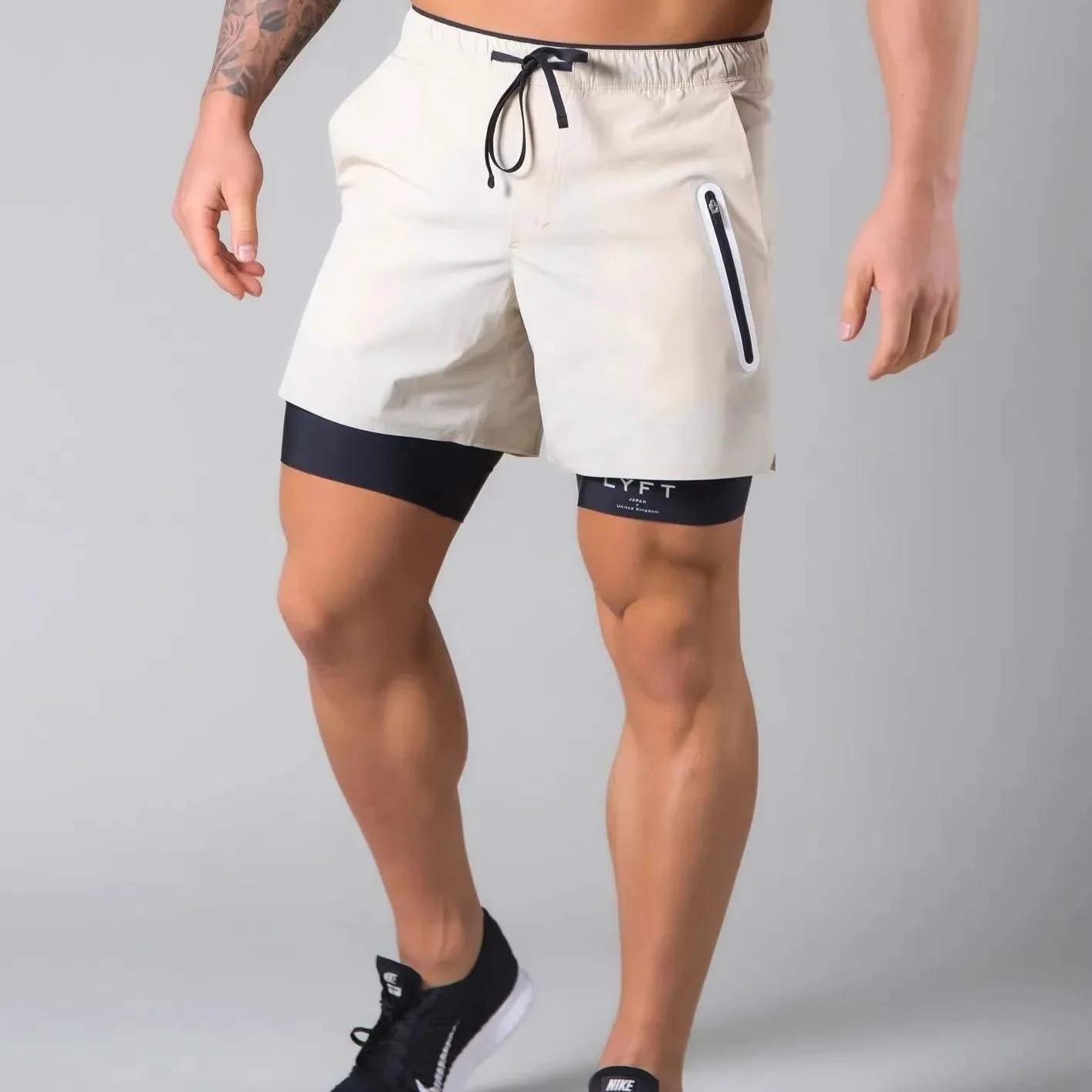 Pantaloncini da Palestra da Uomo – Design 2-in-1 con Fodera a Compressione - Image 7