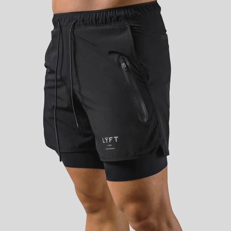 Pantaloncini da Palestra da Uomo – Design 2-in-1 con Fodera a Compressione - Image 9