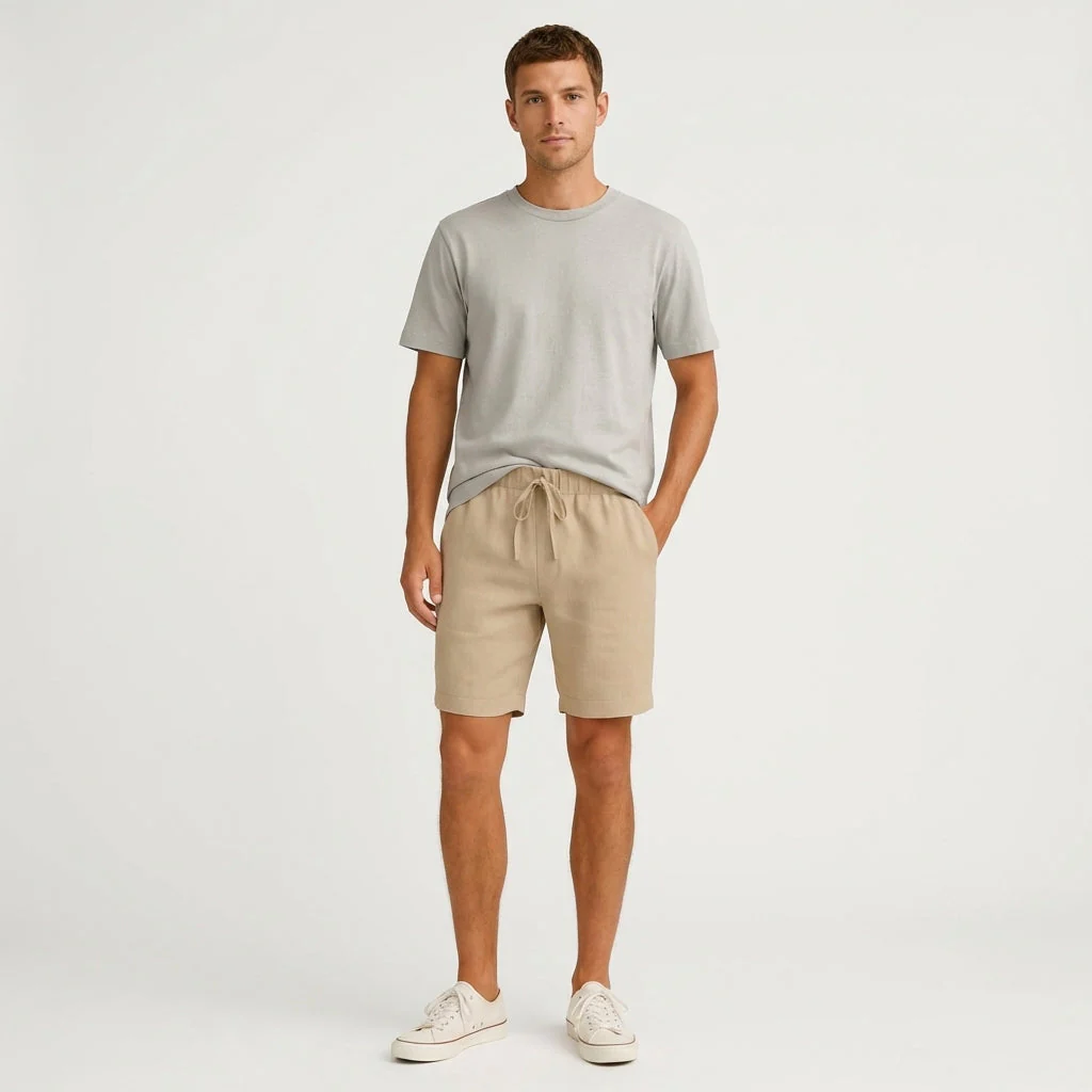 Pantaloncini in lino Arden - Image 6