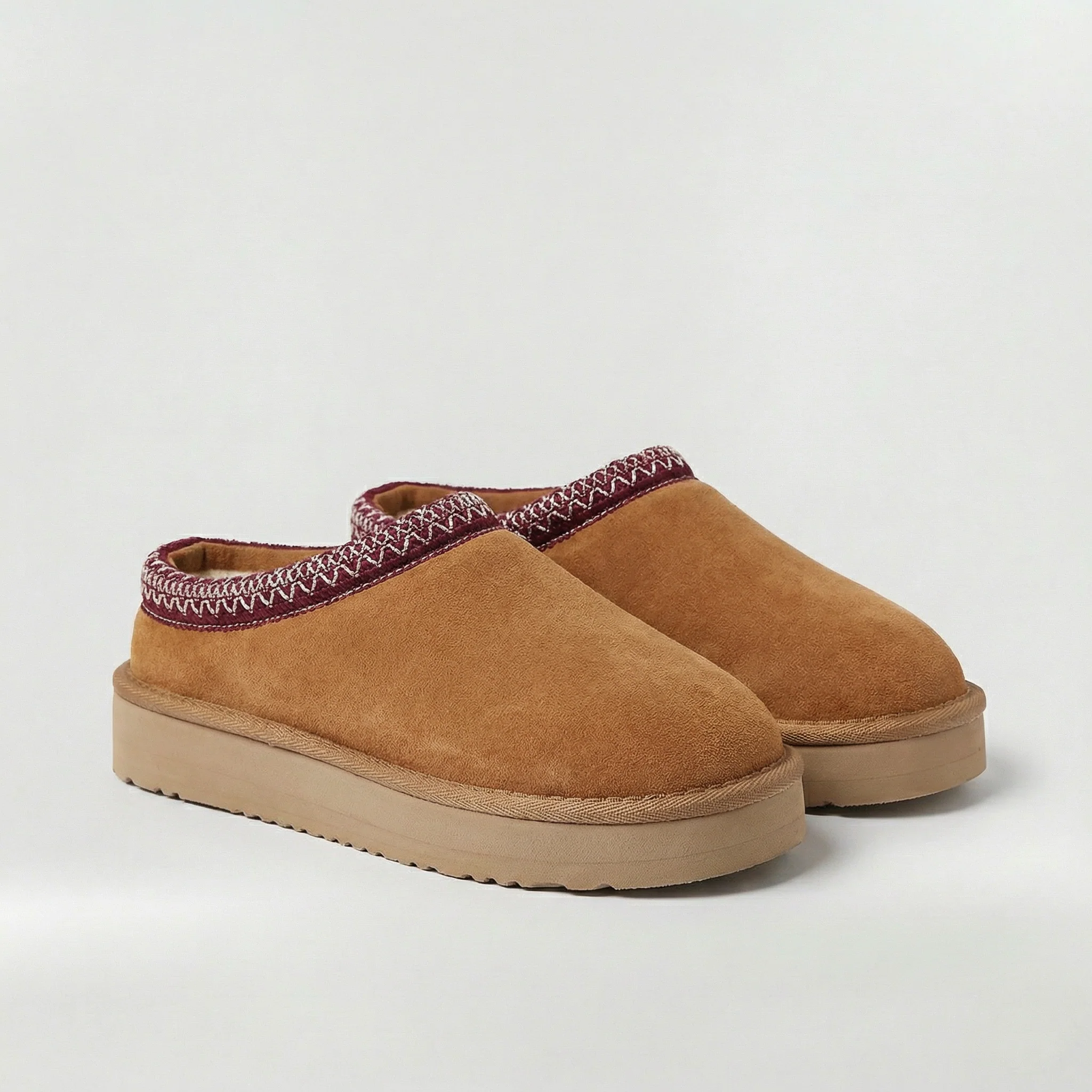 Pantofole Donna Invernali con Suola Platform Scarpe Casa Calde Stile Ciabatte Casual - Image 2