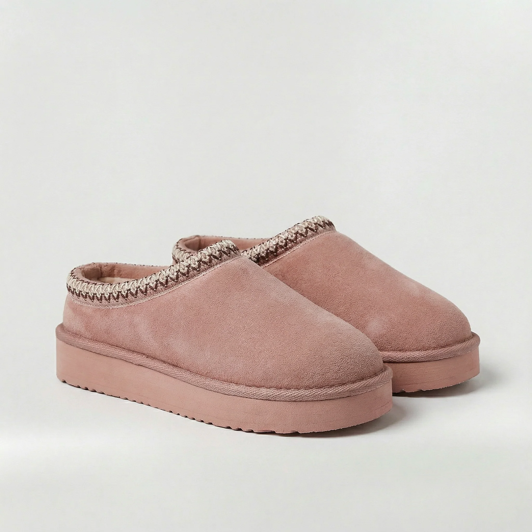 Pantofole Donna Invernali con Suola Platform Scarpe Casa Calde Stile Ciabatte Casual - Image 5