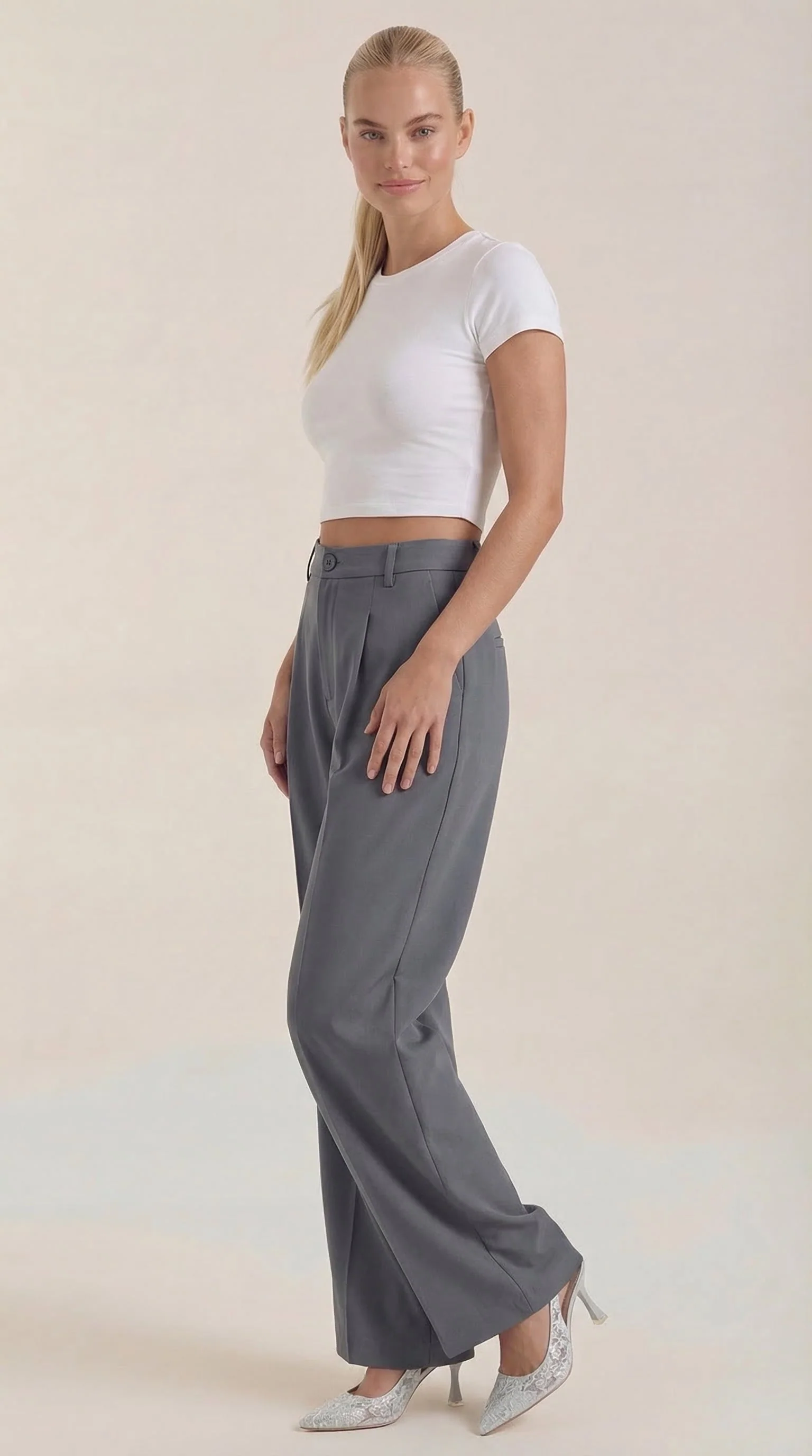 Rebecca Bürohose mit weitem Bein - Image 12