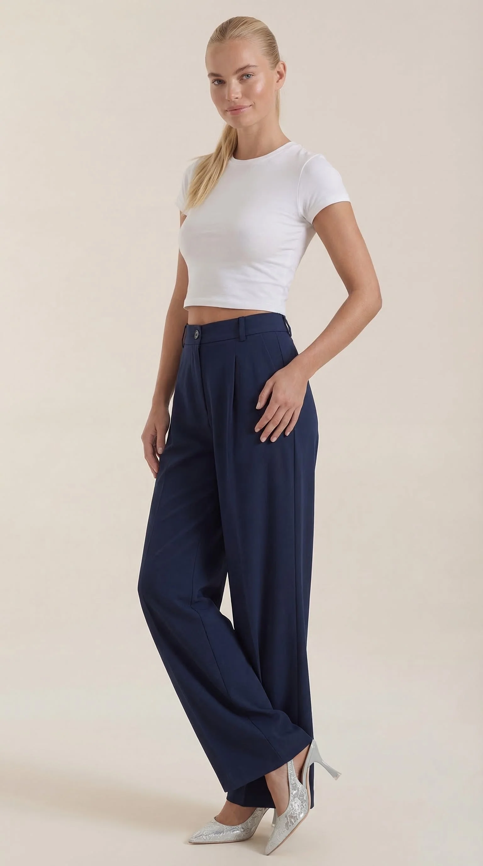 Rebecca Bürohose mit weitem Bein - Image 32
