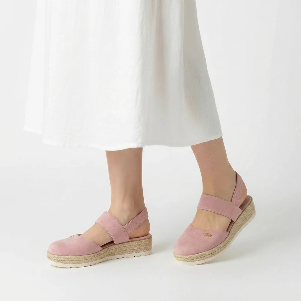 Sandali espadrillas da donna con cinturino e suola platform estiva - Image 13