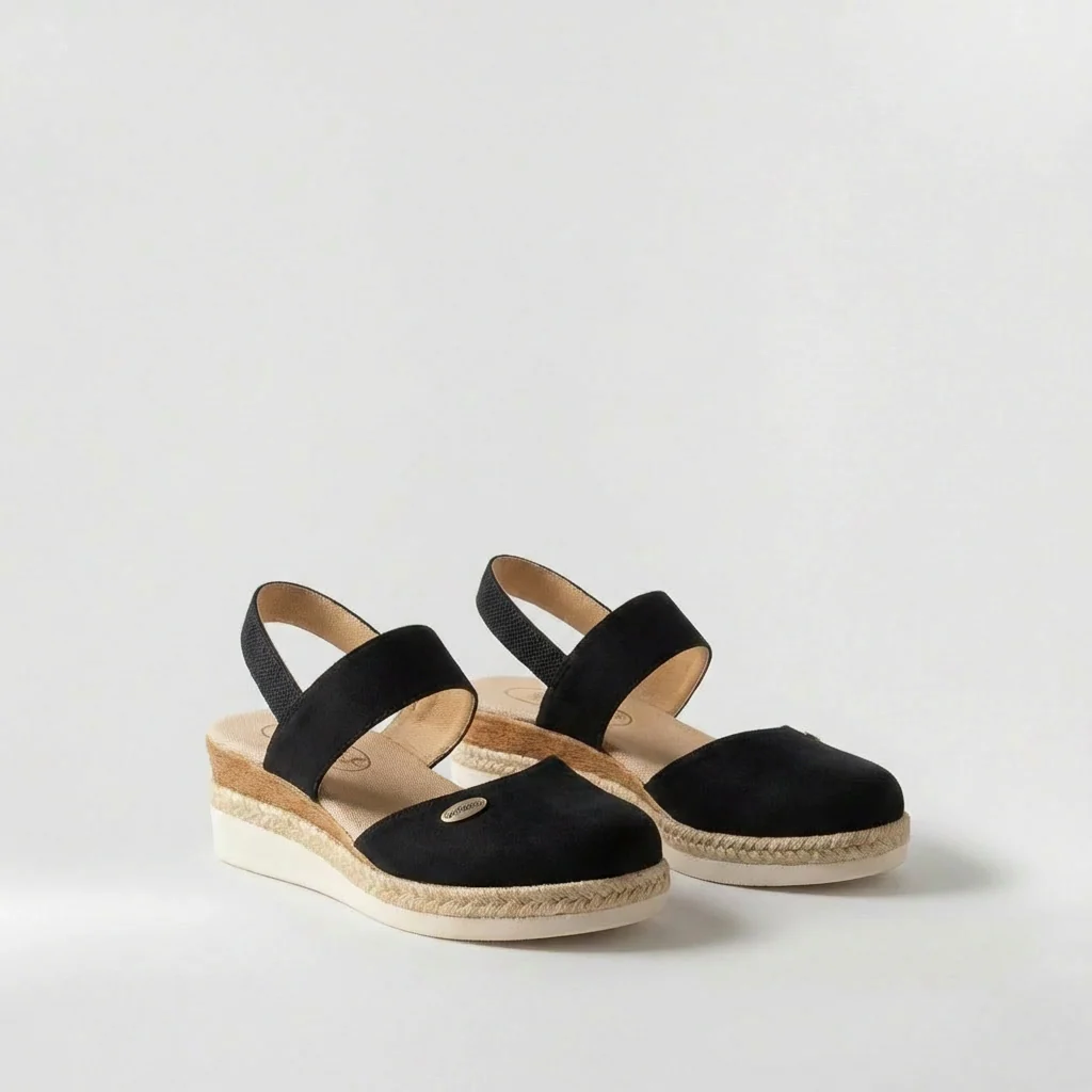 Sandali espadrillas da donna con cinturino e suola platform estiva - Image 5