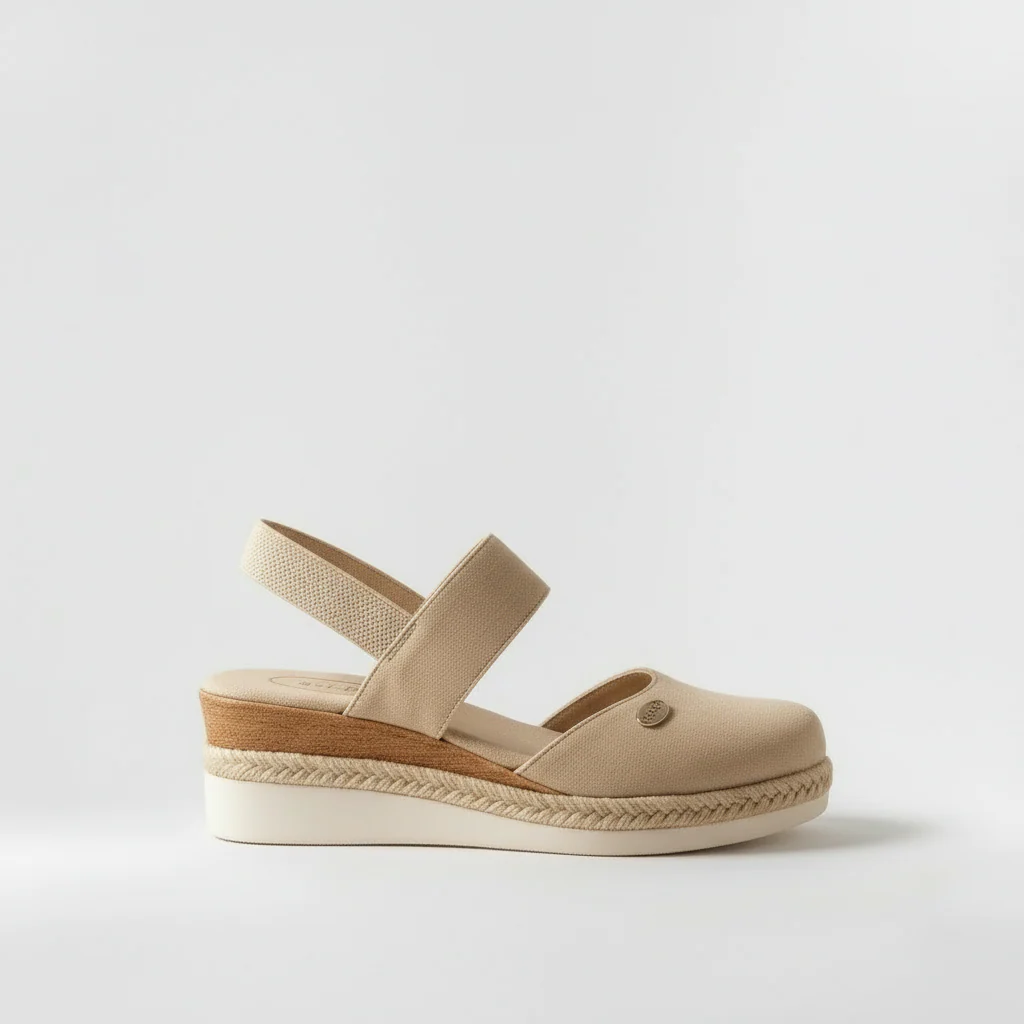 Sandali espadrillas da donna con cinturino e suola platform estiva - Image 8