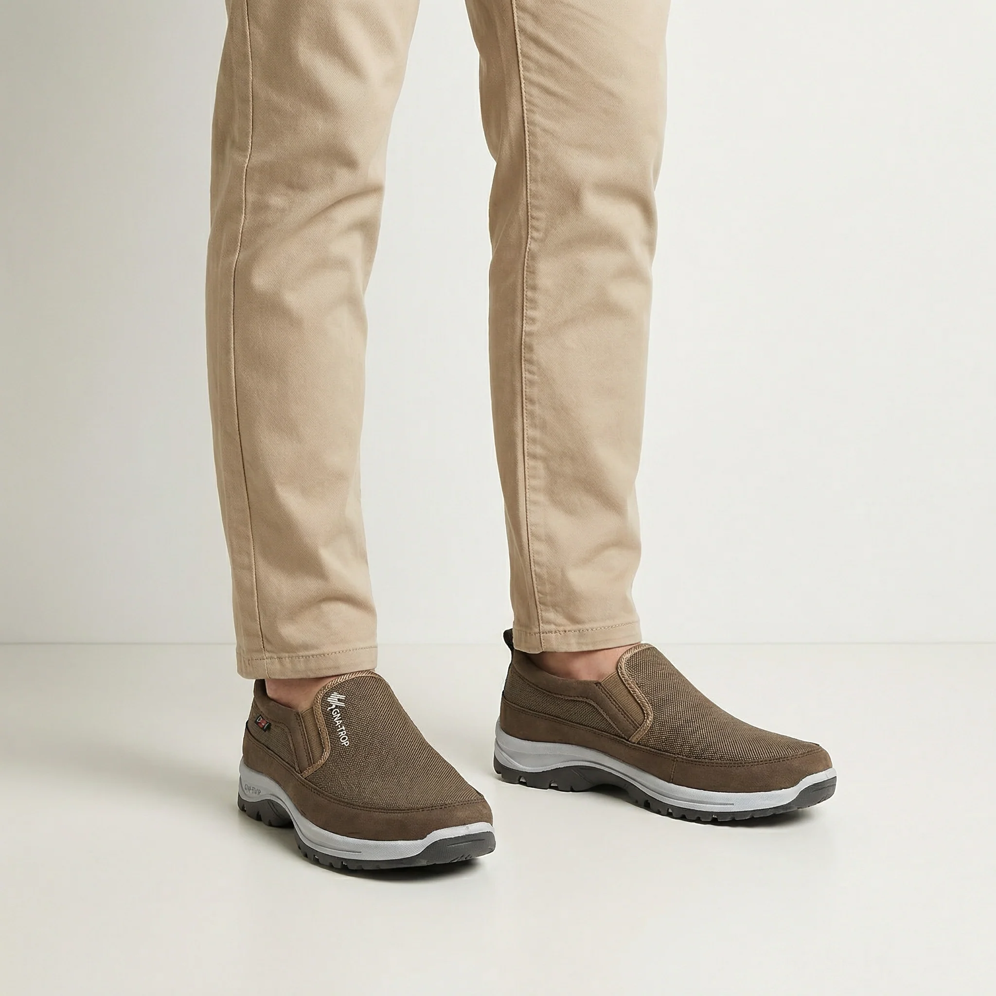Scarpe Uomo Slip On Casual in Tessuto Traspirante con Suola Antiscivolo Outdoor - Image 7