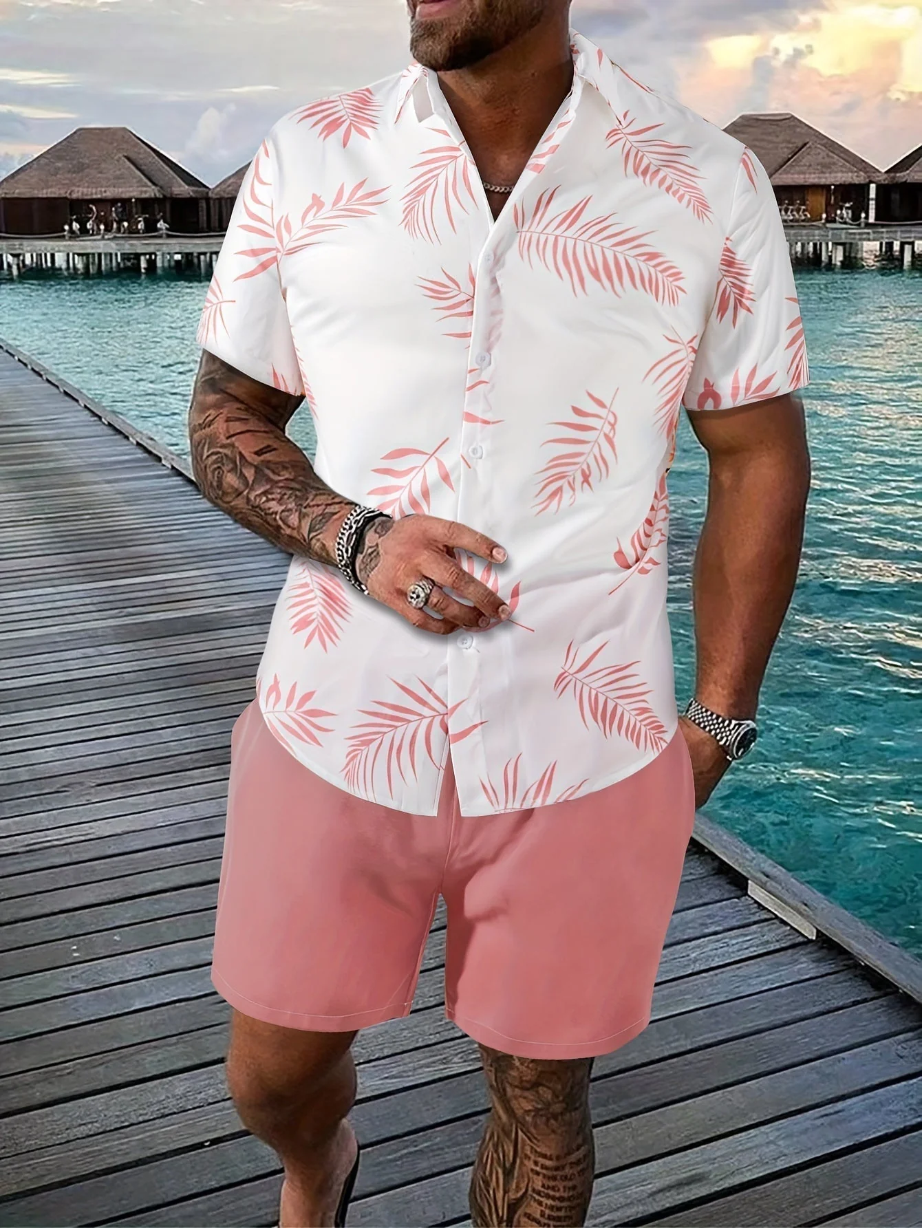 Set Estivo Camicia e Shorts da Uomo - Image 4