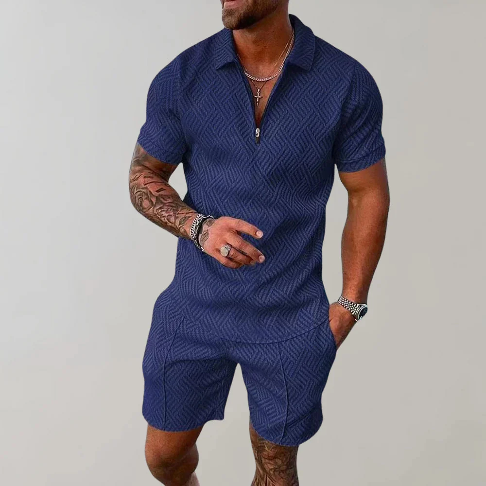 Set Estivo Due Pezzi da Uomo - Comfort Casual per le Giornate Estive - Image 4