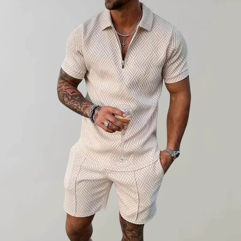 Set Estivo Due Pezzi da Uomo - Comfort Casual per le Giornate Estive - Image 7