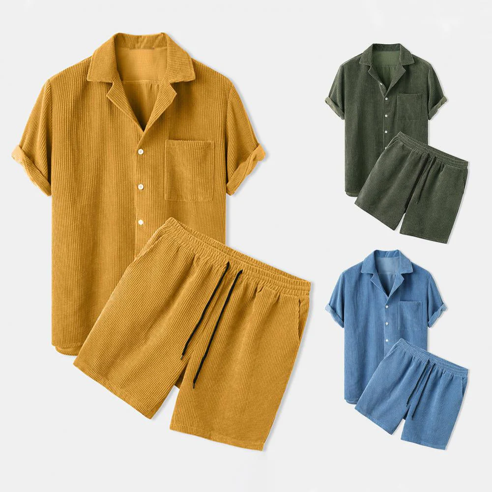 Set Estivo Due Pezzi da Uomo - Comfort Casual per le Giornate Estive - Image 8