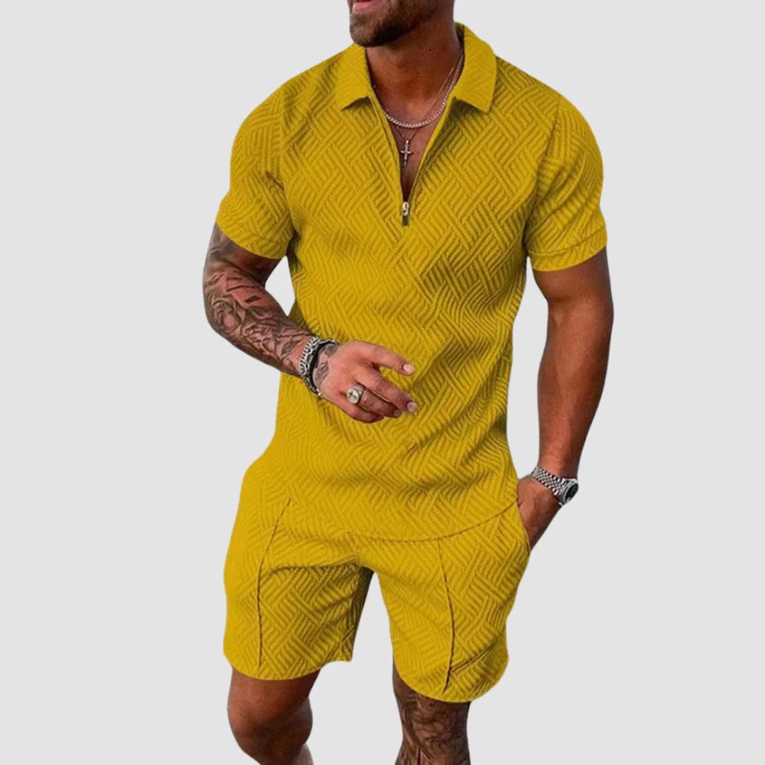 Set Estivo Due Pezzi da Uomo - Comfort Casual per le Giornate Estive - Image 9