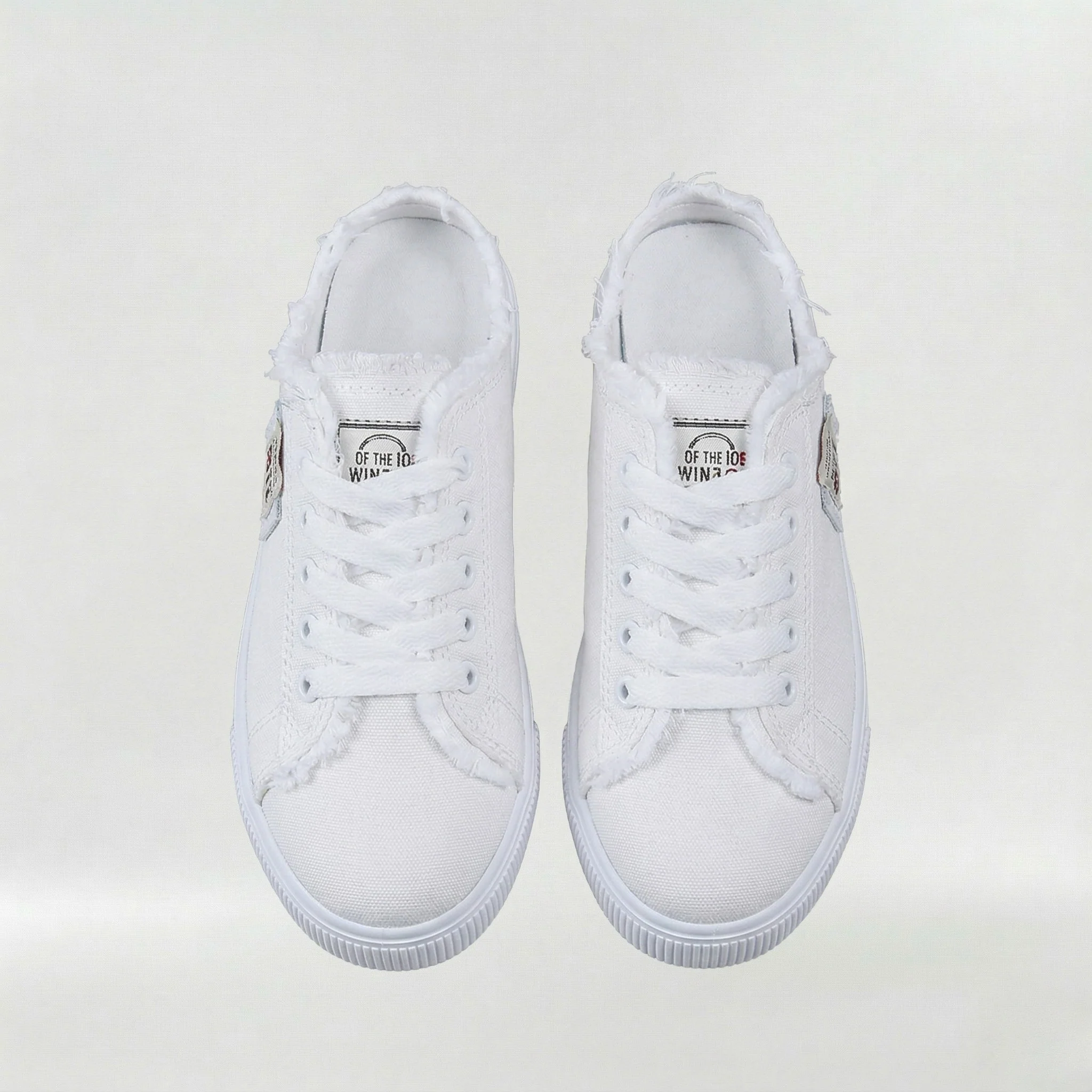Sneakers Donna Casual in Tela con Lacci Scarpe Basse Estive Comode Senza Tallone - Image 5