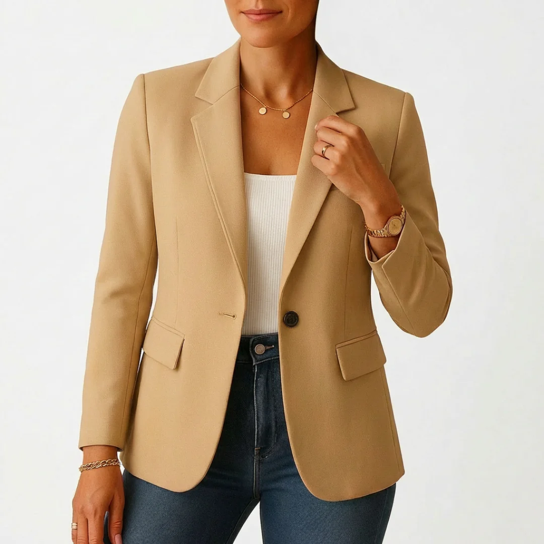 Sofia | Blazer Donna con Chiusura a Un Bottone e Risvolto Classico | Professionale - Image 2