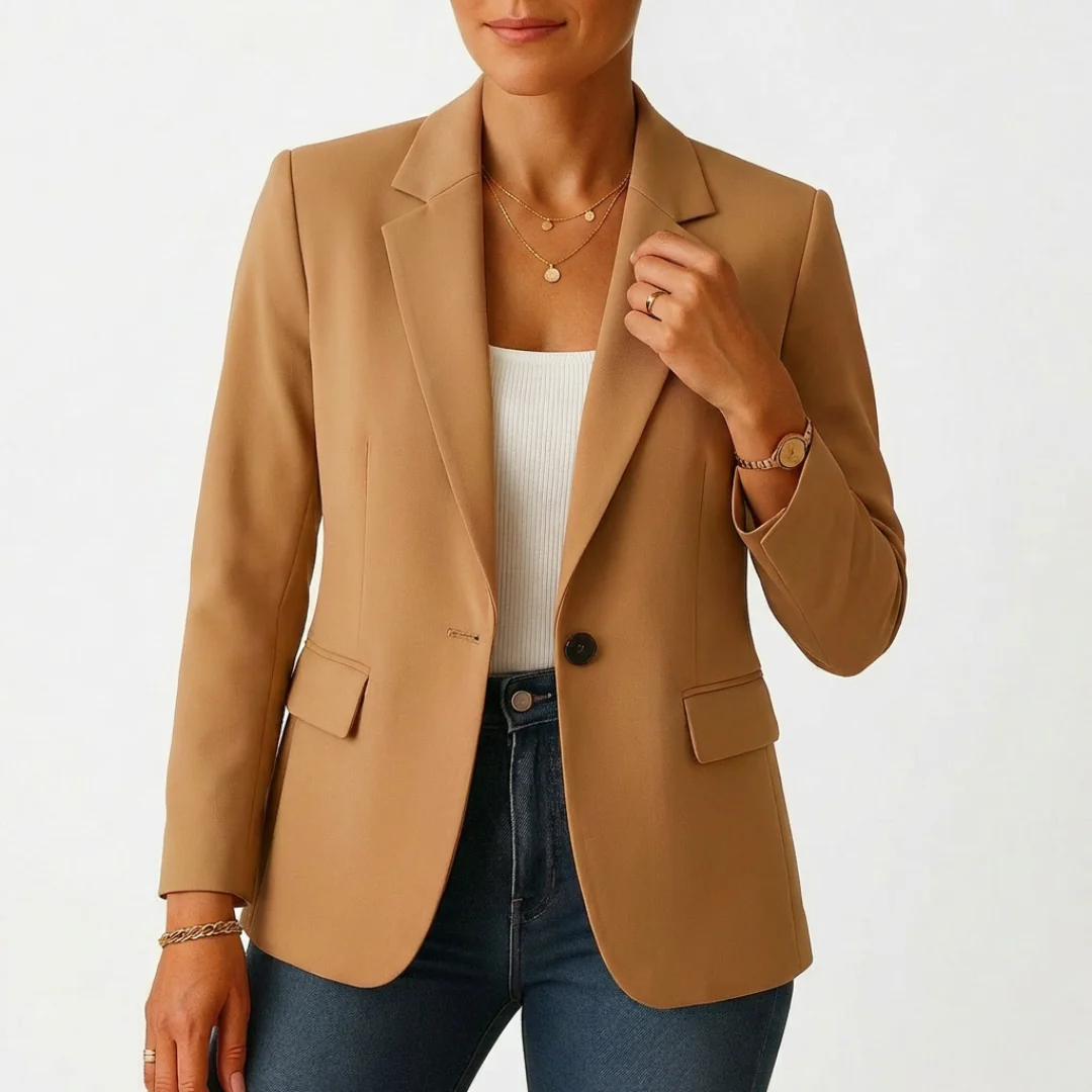 Sofia | Blazer Donna con Chiusura a Un Bottone e Risvolto Classico | Professionale - Image 4