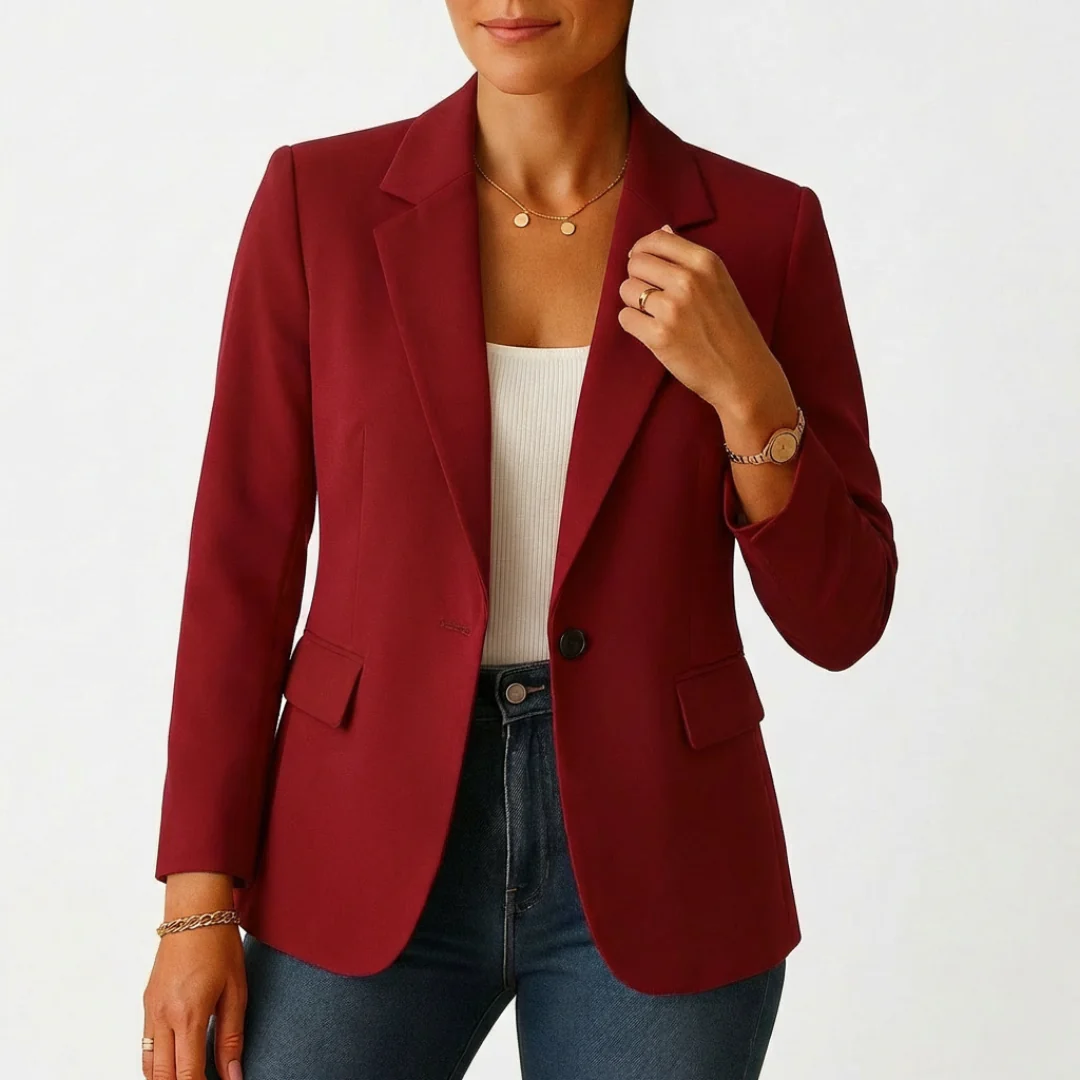 Sofia | Blazer Donna con Chiusura a Un Bottone e Risvolto Classico | Professionale - Image 5