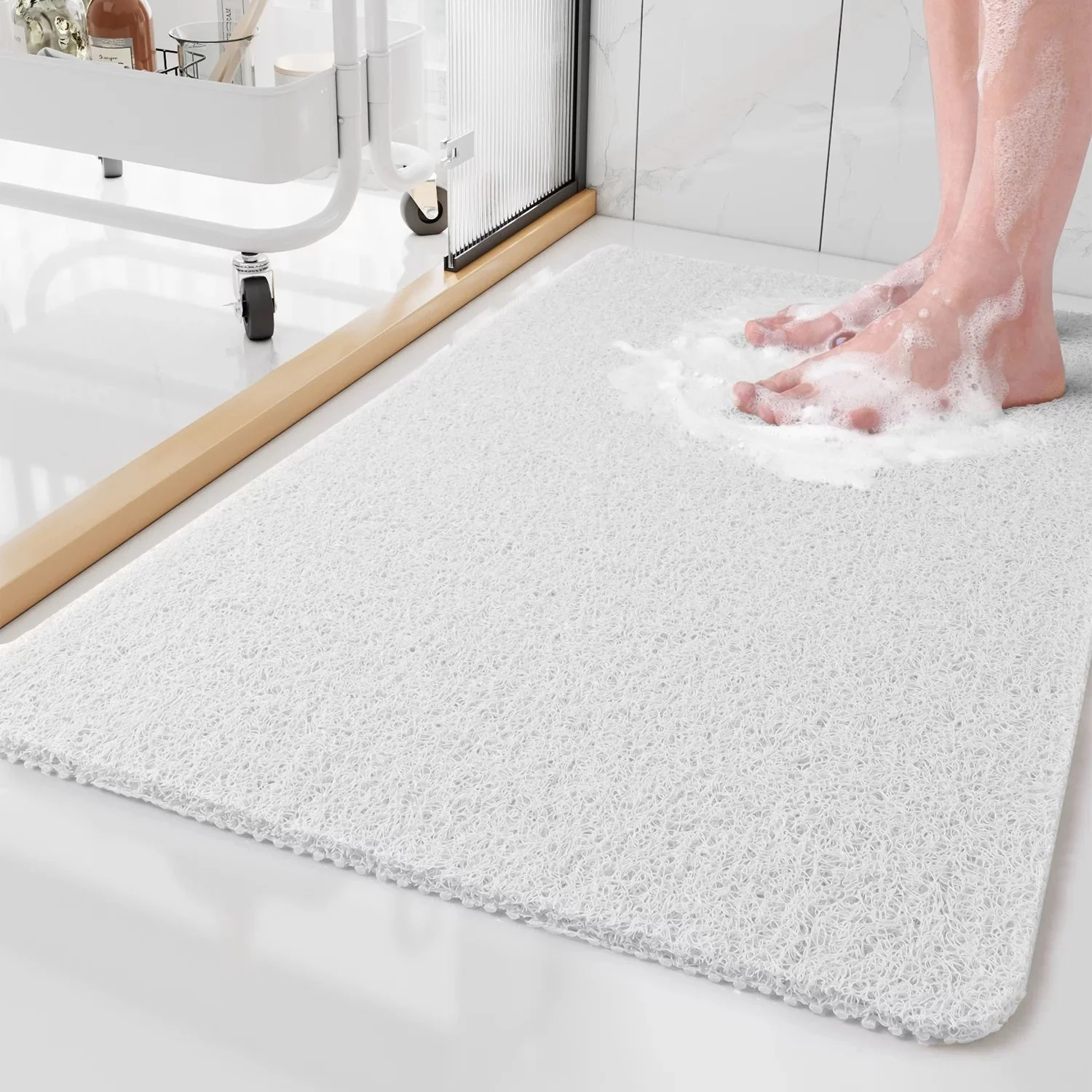 Tappetino da Doccia ad Asciugatura Rapida - Design Antiscivolo per la Sicurezza in Bagno - Image 4